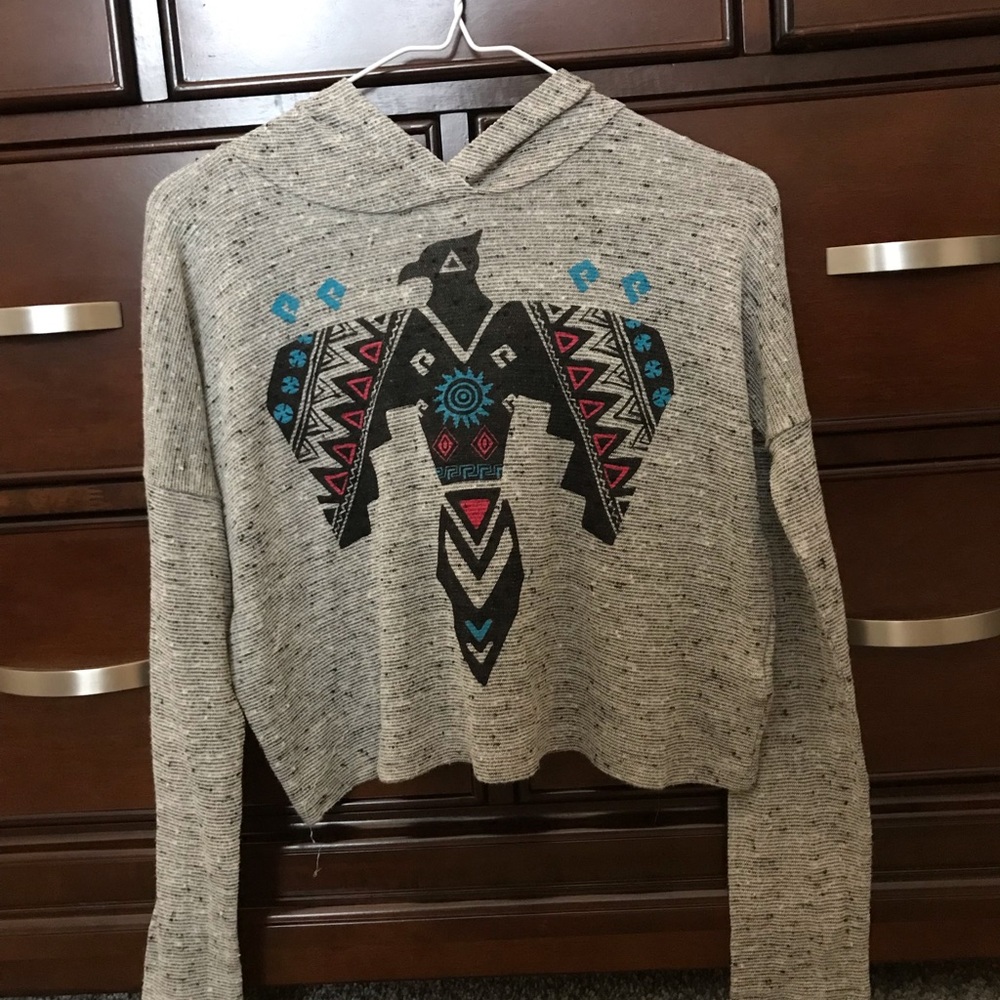 Grey crop top